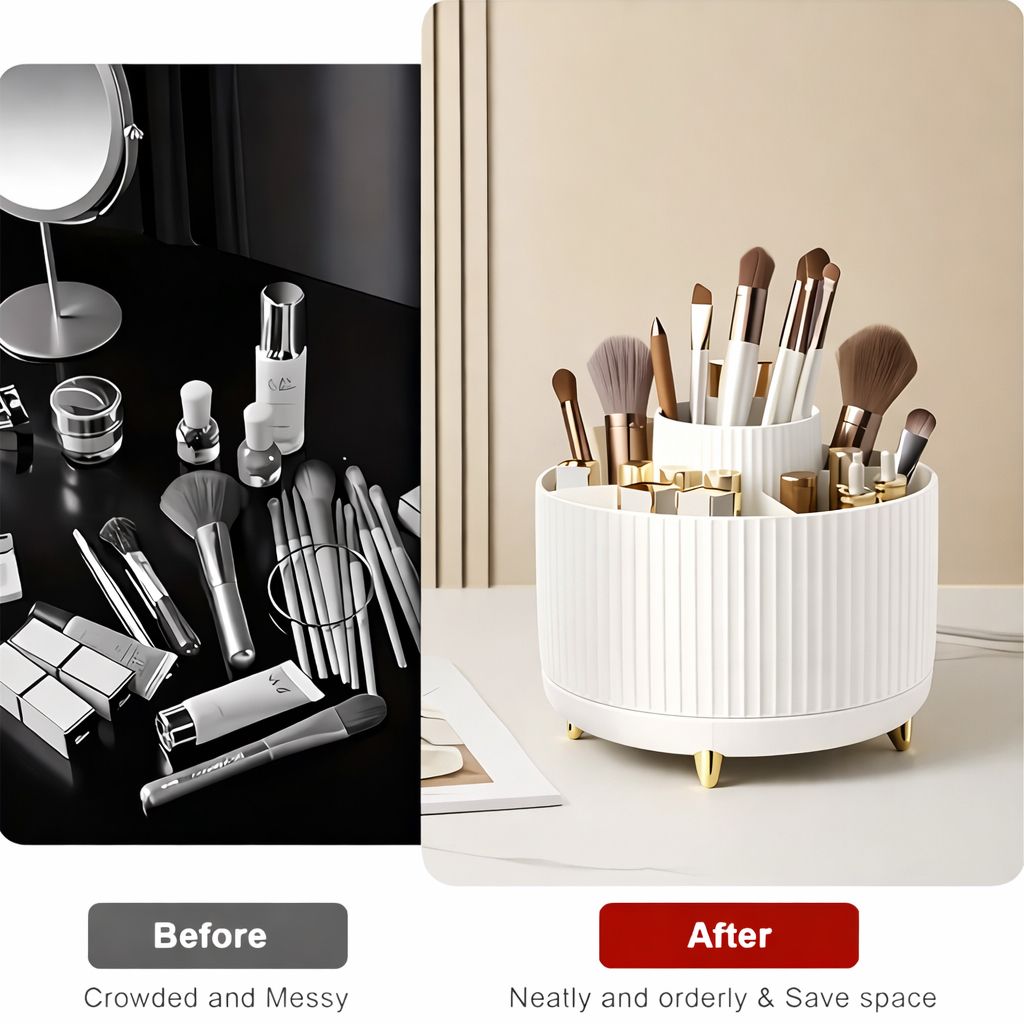 Belloras Multi-Functional 360° Rotating Makeup Organizer